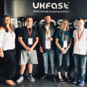 Kirsty, Jak, Danny, Helen and Jake at UKFast Awards