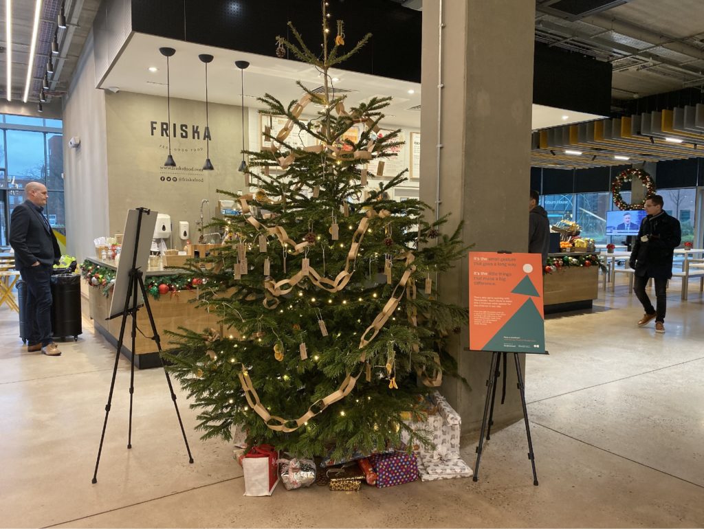 christmas tree at bruntwood