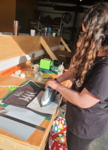 young person in maker space